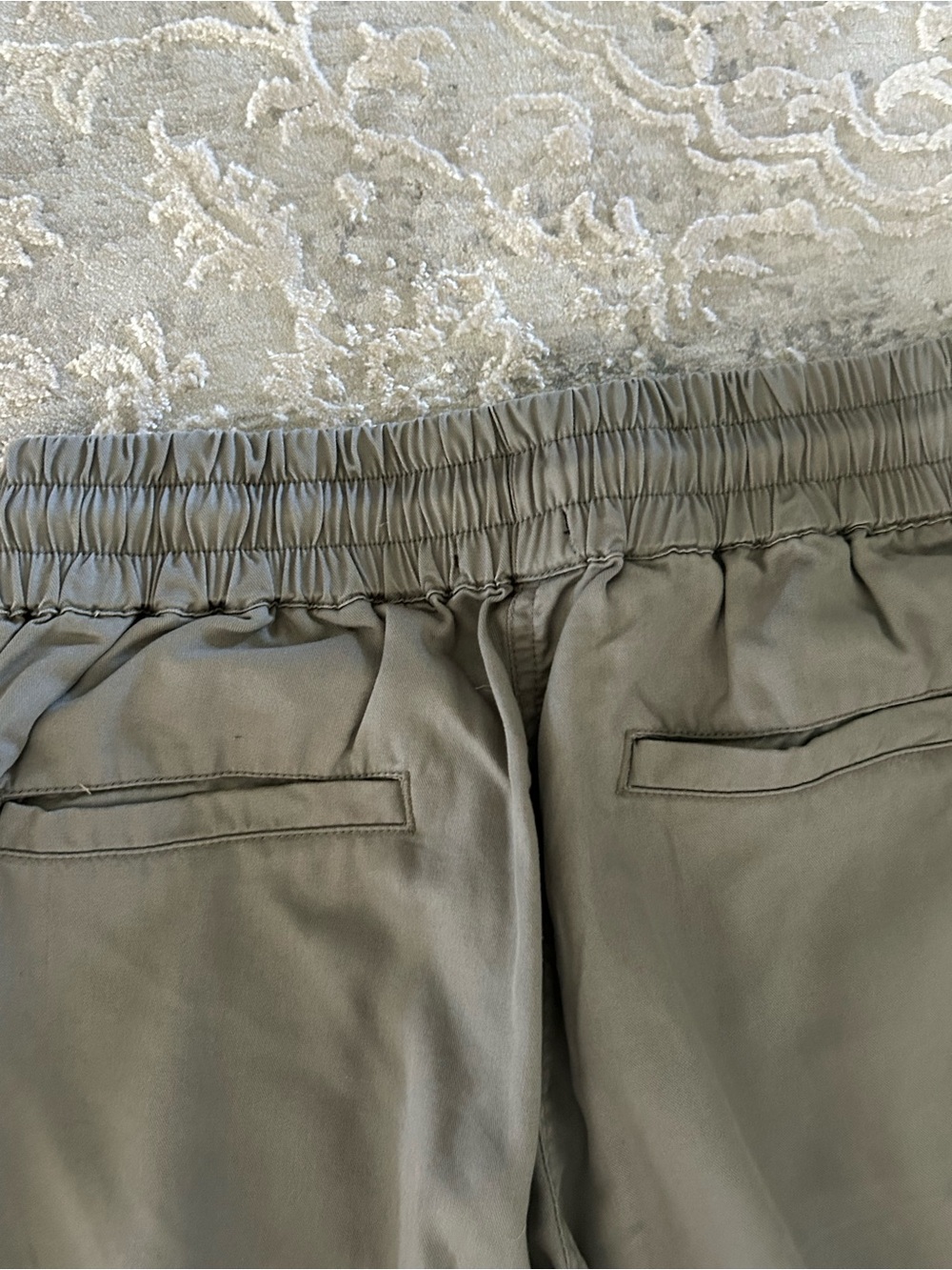 Quince Comfortable Drawstring Pants in sage green - Picture 8 of 8